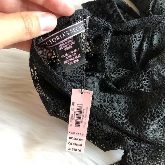 Victoria’s Secret black lace sheer bodysuit - XS/S - Picture 4 of 4